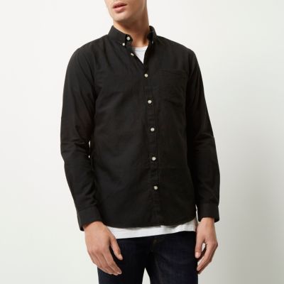 Black Oxford shirt